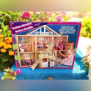 HTF Vintage 1985 Sears Wishbook Fashion Mansion HUGE Barbie House Meritus W/ BOX